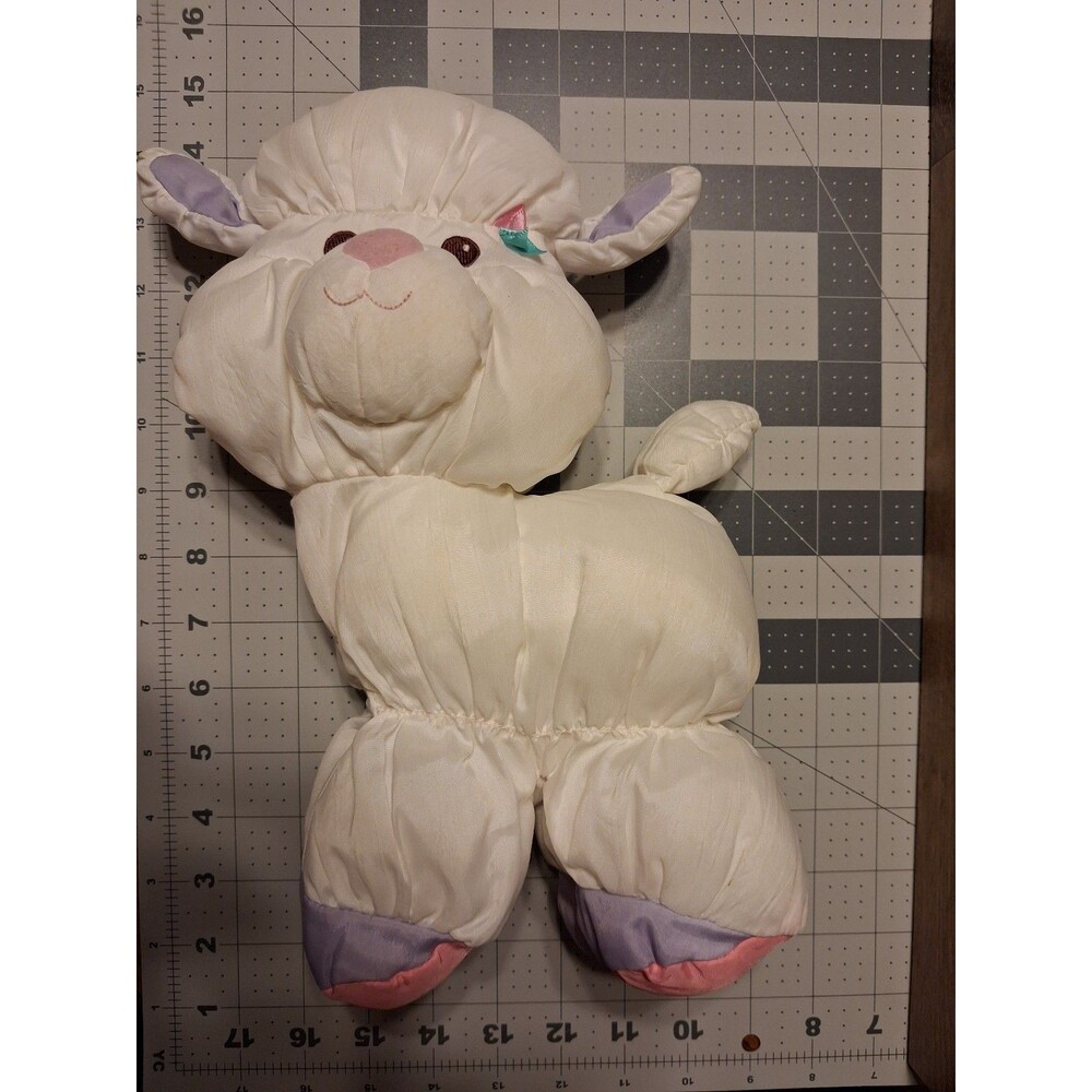 Fisher-Price Puffalump Lamb Sheep White Plush Vintage